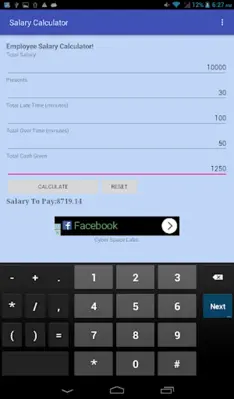 Salary Calculator android App screenshot 1