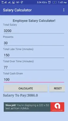 Salary Calculator android App screenshot 3