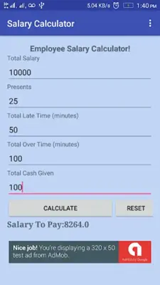 Salary Calculator android App screenshot 4